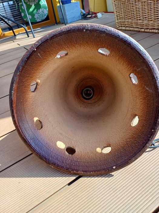 Lampa wiszaca gliniana