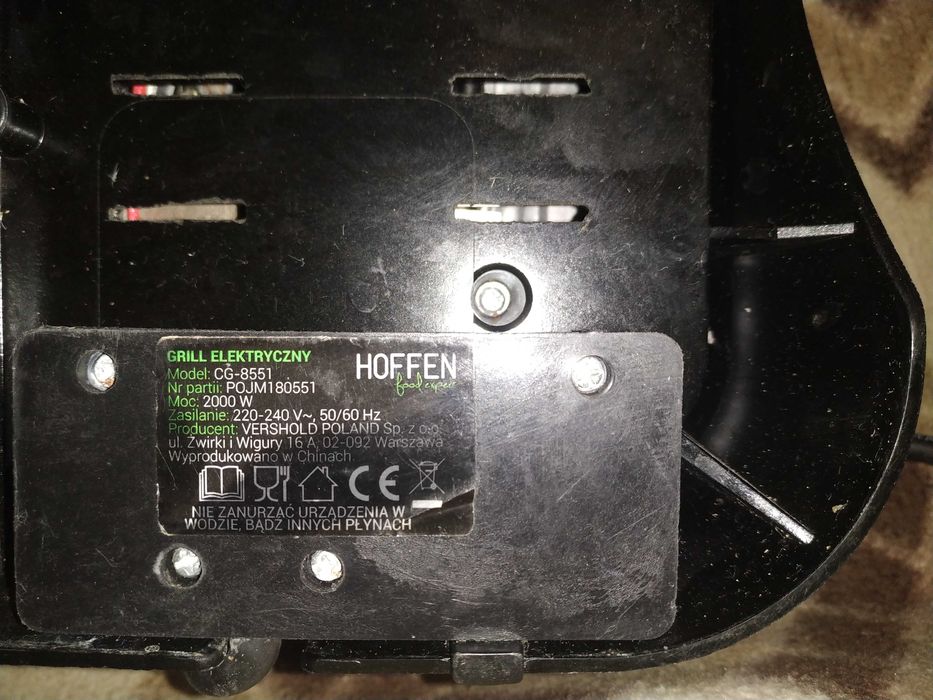 Grill elektryczny hoffen