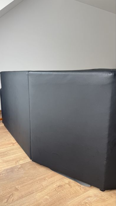 Sofa czarna narozna