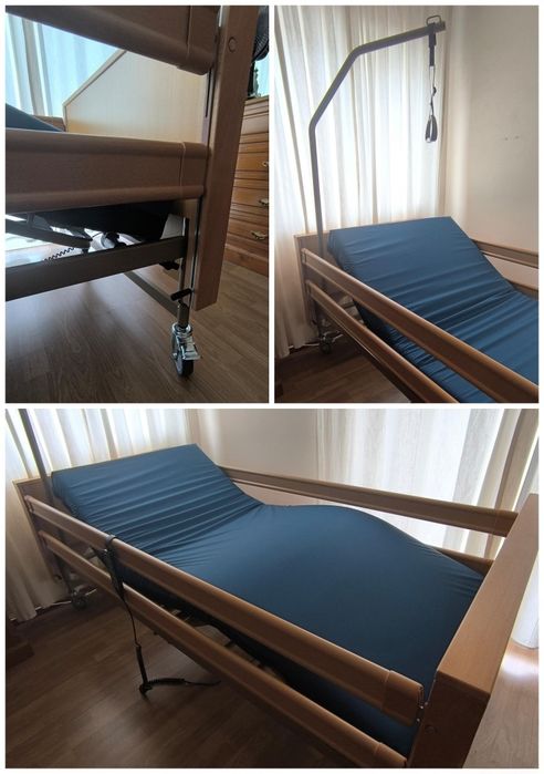 Cama articulada elevatória e eletrónica