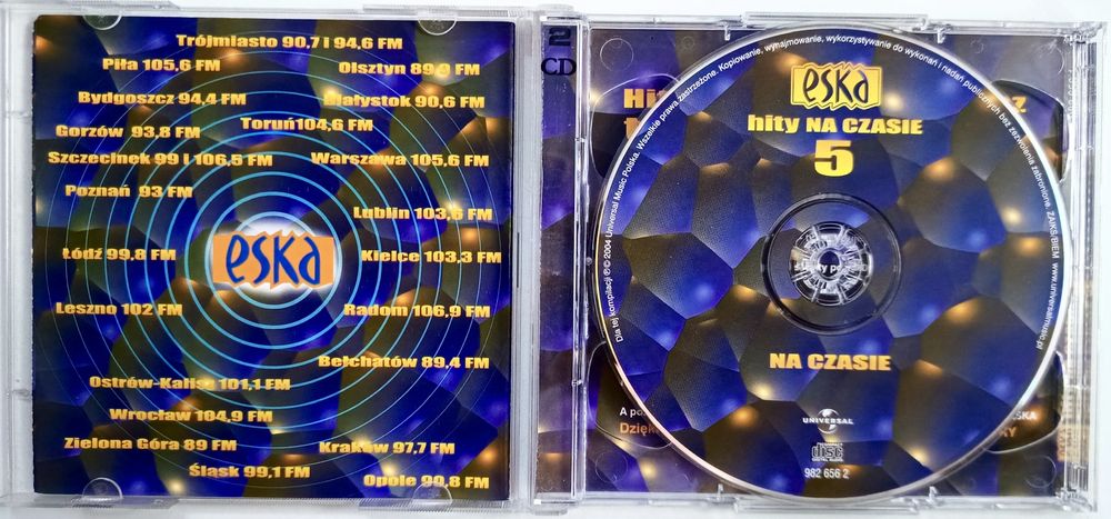 Eska Hity Na Czasie 5 2CD 2004r Safari Duo ATB In-Grid Morcheeba