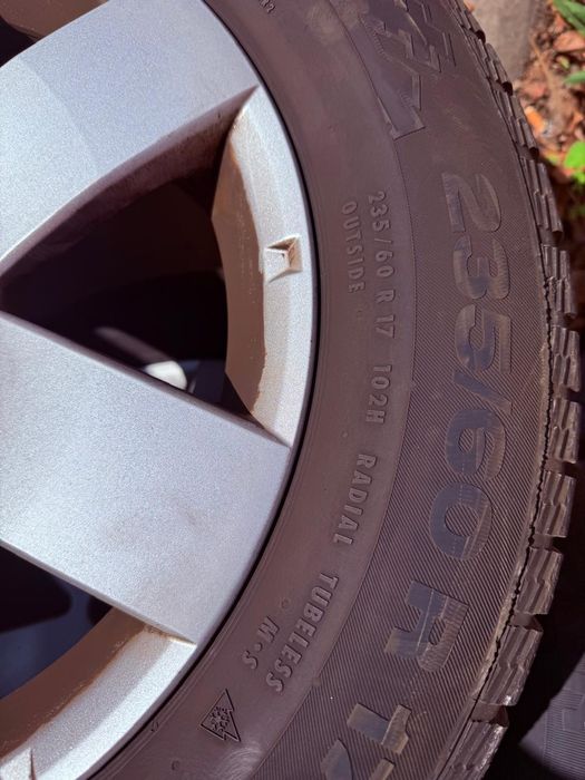 4 Jantes 17×115 com pneus