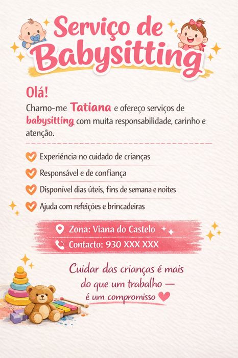 Babysitter em Viana do Castelo