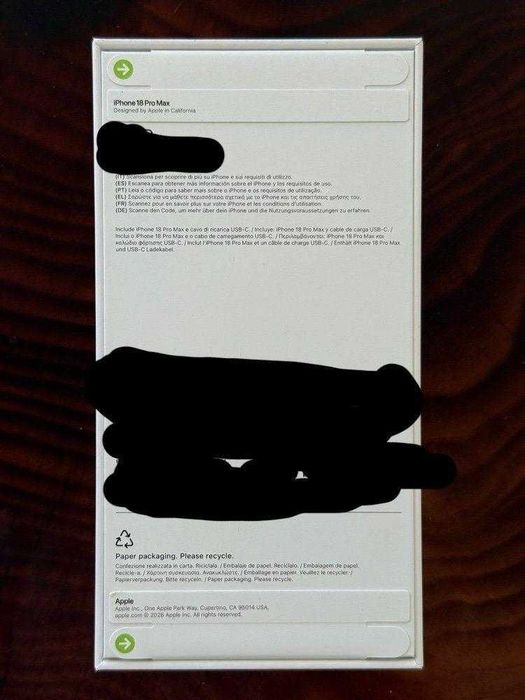 iPhone 18 Pro Max 256Gb czarny