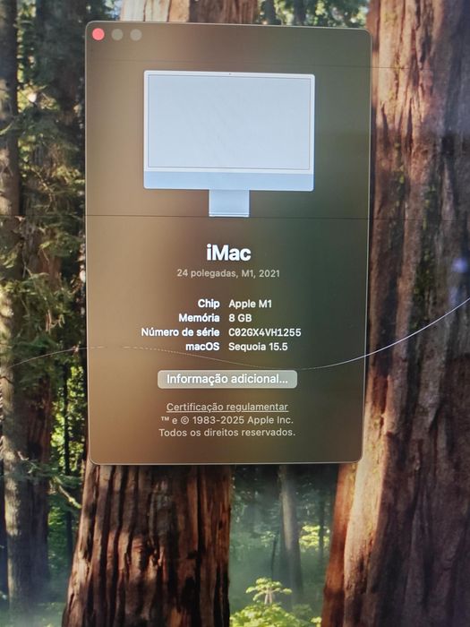 iMac 24" M1 2021 — 8GB RAM — 256GB SSD — Azul