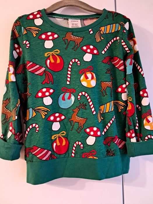 Nowość 2024:) bluzeczka na Boże Narodzenie Lindex 98/104