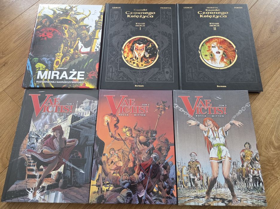 ABC Warriors, Witchblade , Krzyżnięci, Kroniki Czarnego księżyca, Vanish ,Barbara, Miraże,Vae Victis.