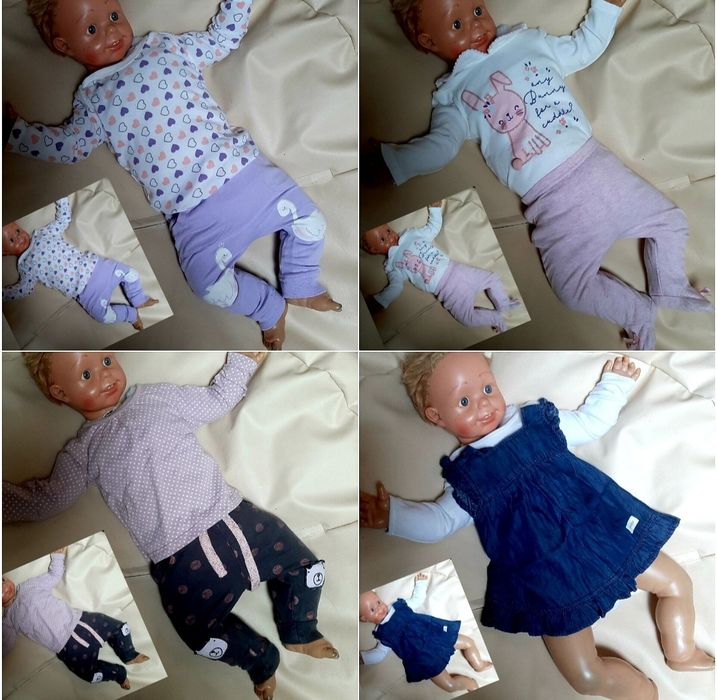 Zestaw roz 56/62/68 50 sztuk mega paka komplet dziewczynka  wyprawka