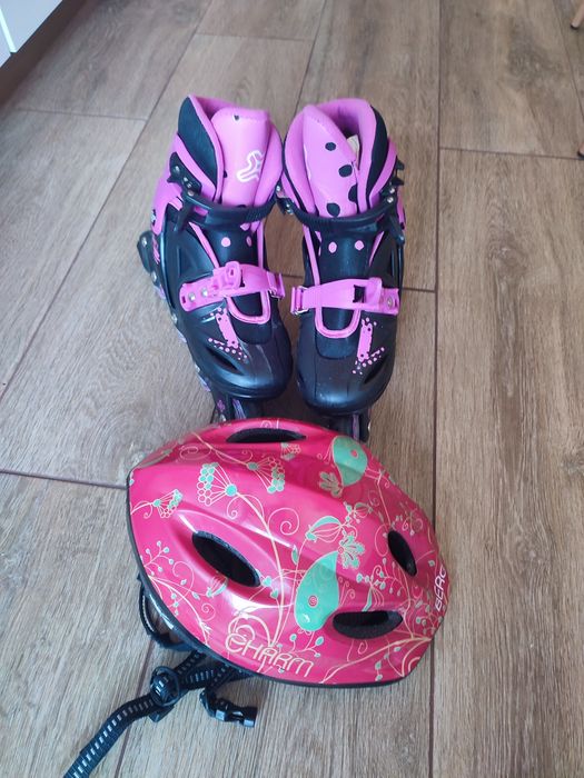 Patins e capacete T 31 a 35