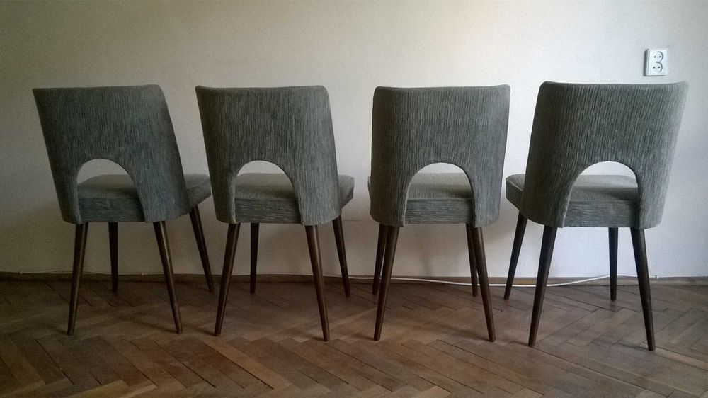 Krzesła muszelki lata 60