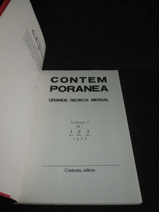 Livros Contemporânea Grande Revista Mensal Contexto 3 Volumes