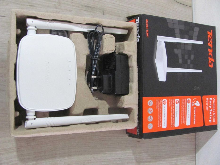 Router bezprzewodowy Tenda N301 (xDSL; 2,4 GHz)