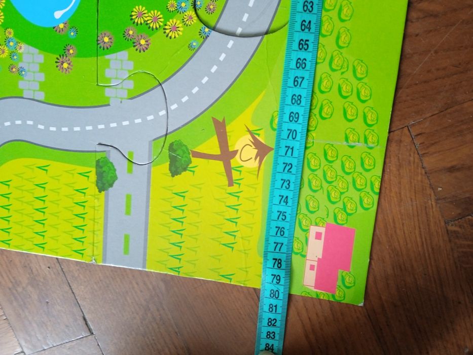 Пазли мега великі коврик дорога для машинок