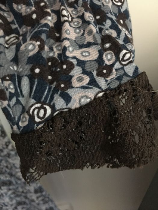 Vestido meia estação padrão floral - M