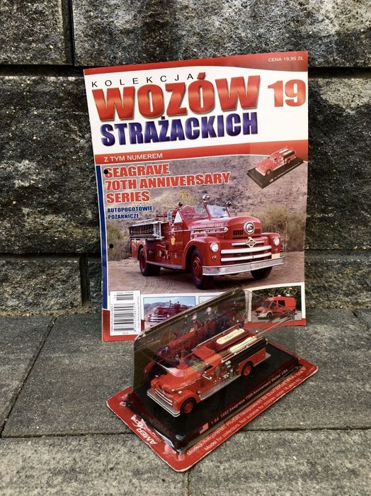 SEAGRAVE 70TH 1952-wozy strażackie,auta PRL,straż pożarna,model