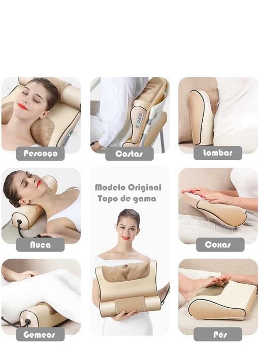 Almofada de massagem TOP alivio dor tensão muscular massageador spa