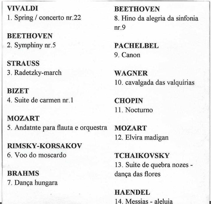 Música Clássica - - - - - Diversos - - - - - CD431065580857600002