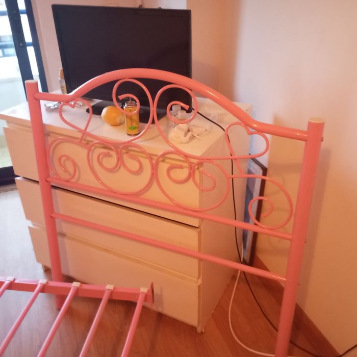 Estrado de cama de menina estilo princesa