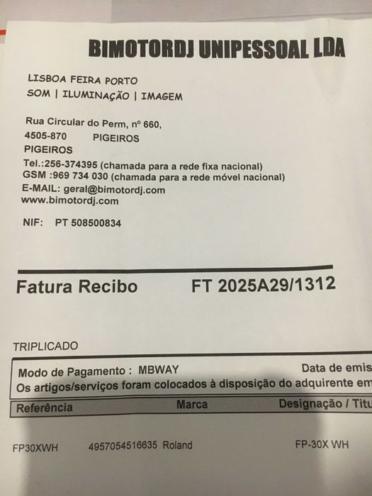ROLAND FP-30x e Tripé Audibax