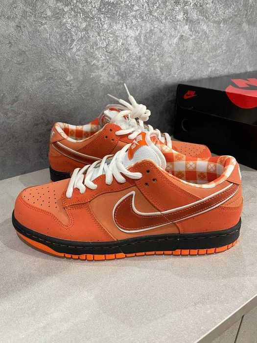 Мужские кроссовки Concepts x Nike SB Dunk Low Orange Lobster. 40