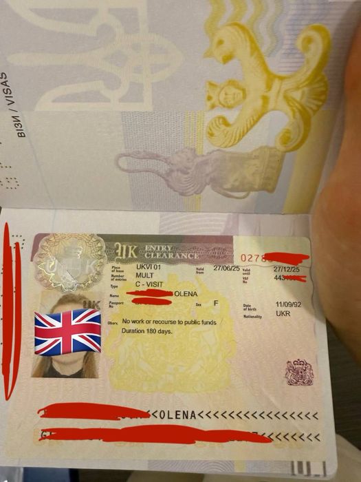 Віза в Англію/ Великобританію подача в любій краіні