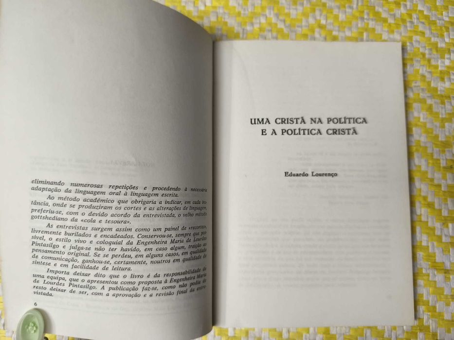 Sulcos do nosso querer comum – 
Maria de Lurdes Pintassilgo