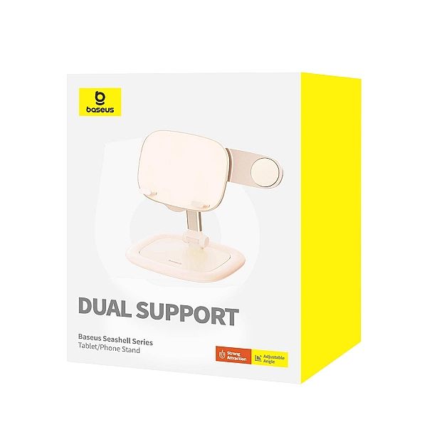 Regulowany stojak na tablet/telefon Baseus Seashell Series - różowy