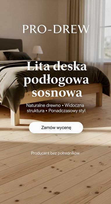 Deska podłogowa sosna skandynawska 28x149 stropo-podłoga
