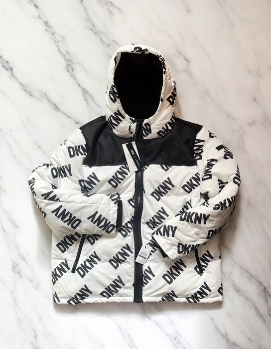 -50%$ XXL 52 DKNY пуховик куртка парка белый білий ххл 2xl