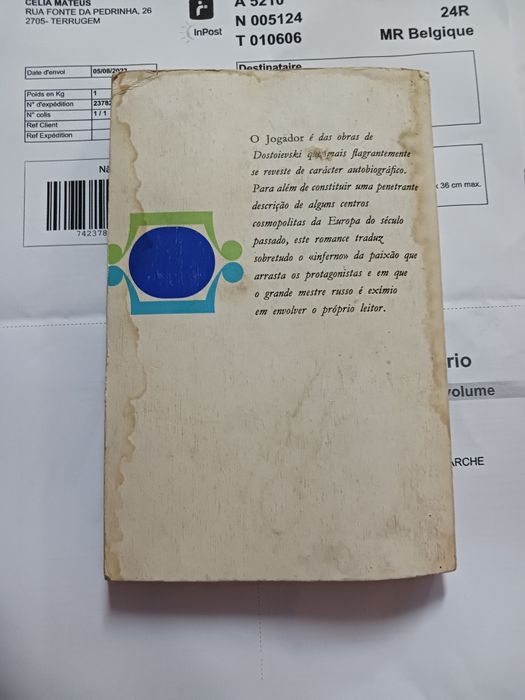 Livro 'o Jogador' de Dostoievski