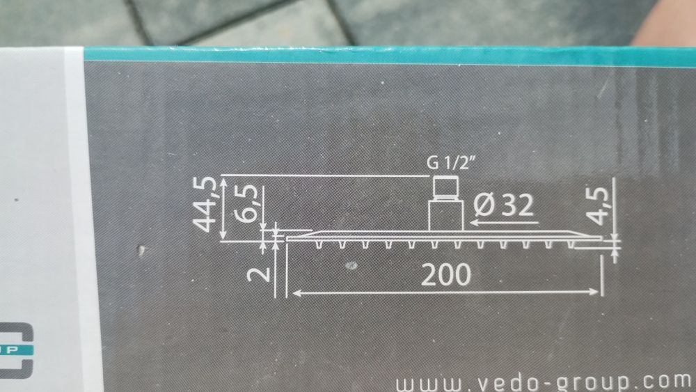 Nieużywana deszczownia 20cm