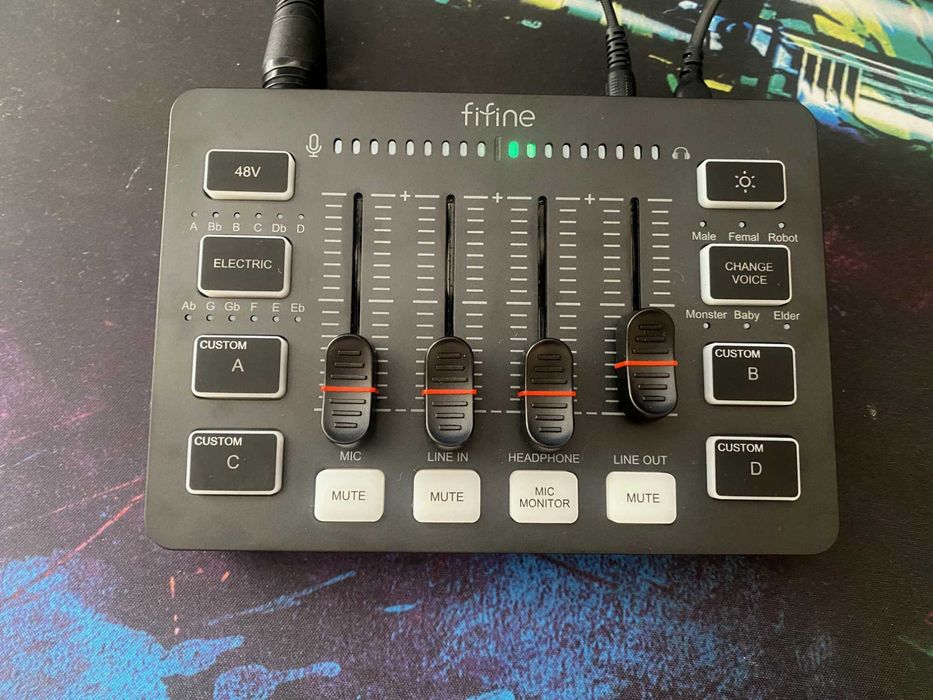 Звукова карта Мікшерний пульт Fifine SC3 Black