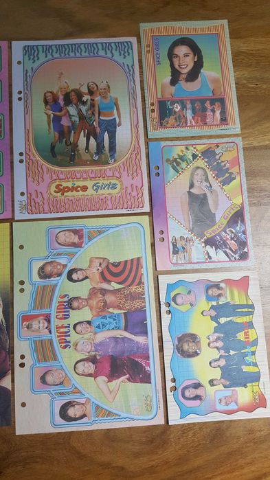 Karteczki do segregatora Spice Girls z lat 90-tych Zestaw A5 A6