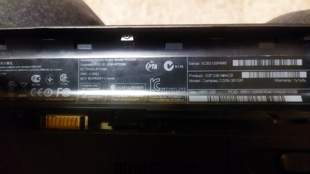 Ноутбук HP Compaq CQ-58-301SR