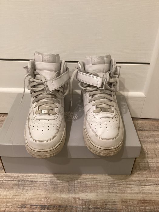 Nike Air force 1 mid white 47
