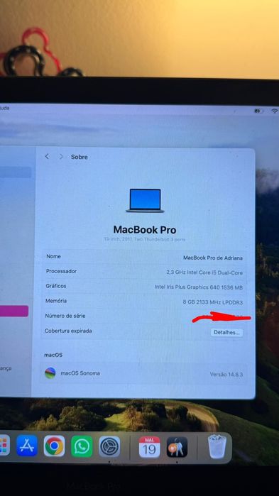Macbook PRO 2017 256GB A1708