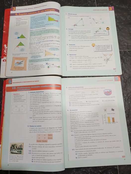 Livros escolares de matemática