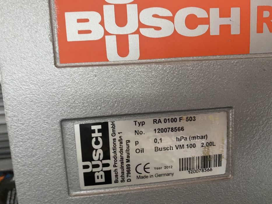 Pompa próżniowa Busch RA 100 ROB-TOM gwarancja CNC