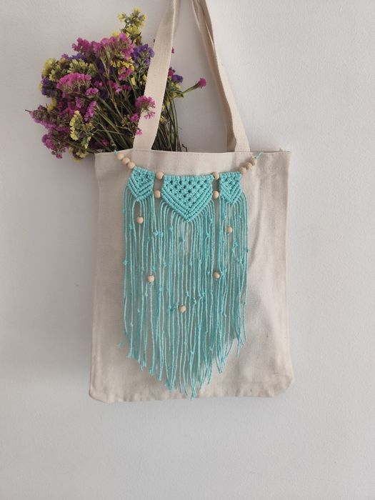 Tote bag macramé