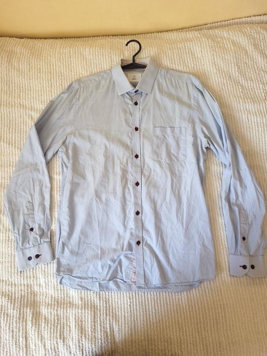 Koszula męska z długim rękawem Bläck, regular fit, L