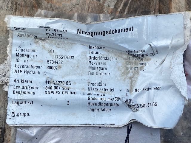 siłownik hydrauliczny podwójny nowy do dźwigu hab hds