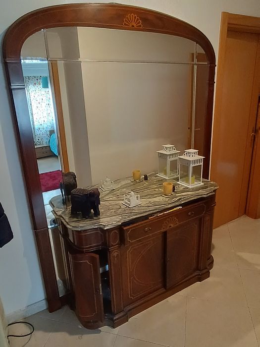 Móvel hall entrada com espelho grande