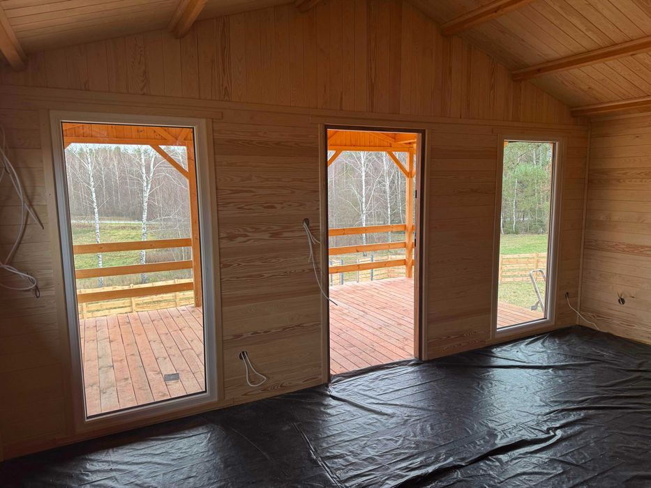 dom całoroczny z drewna dom drewniany domki drewniane tani dom WARBIT