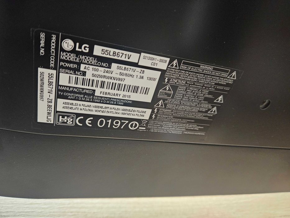 LG LED  55LB671V