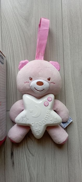 Miś szumis Chicco różowy