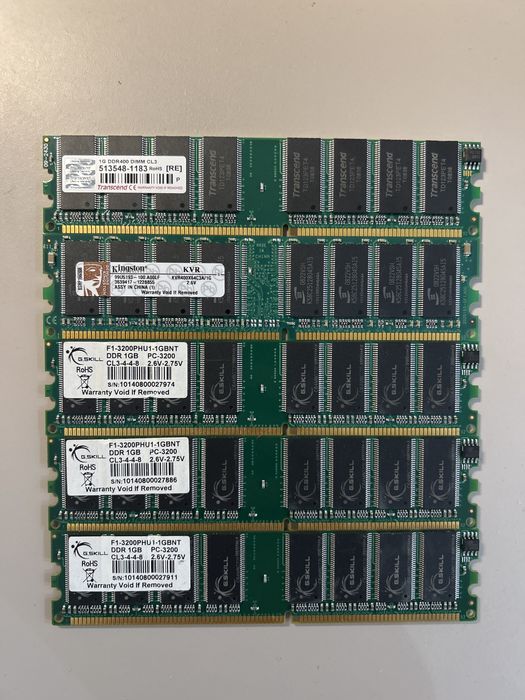 RAM DDR 1  varias