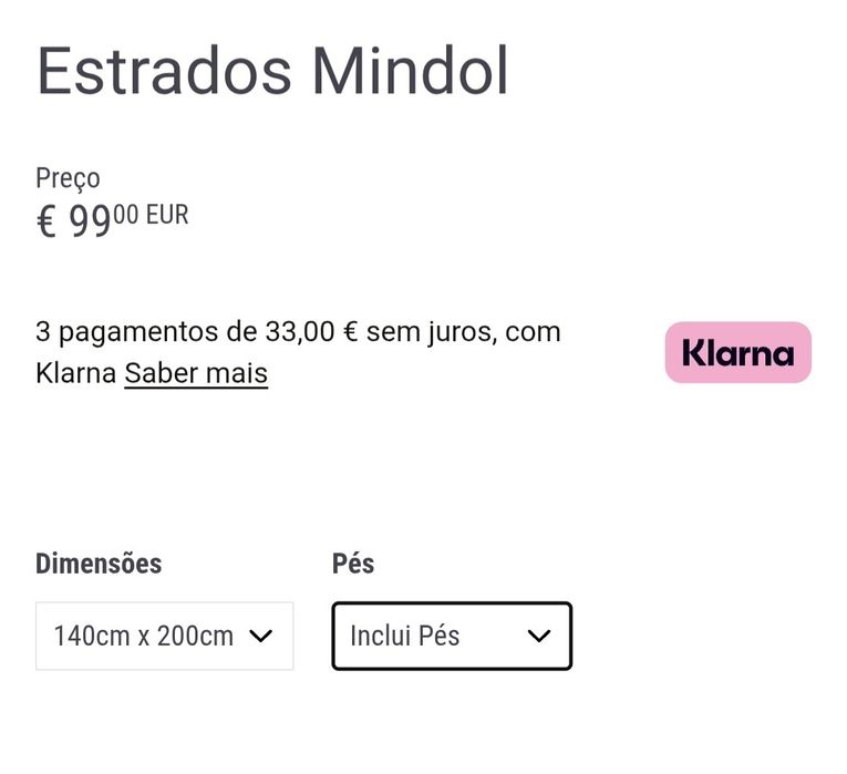 Estrado Mindol em ferro e madeira 200 x 140 com 6 pés