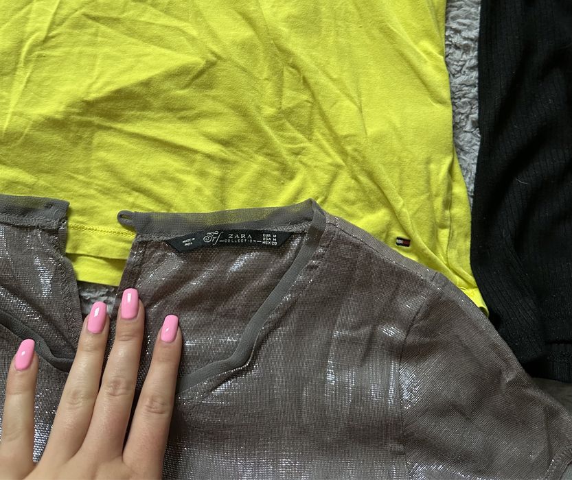 Zestaw ubran paka Hilfiger Victoria Secret koszula krata dresy 38 M