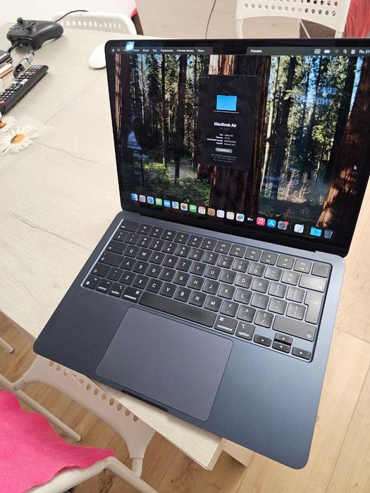 MacBook AirM2 (2022)/24 GB RAM/1 TB SSD/Stan idealny/91% bateria