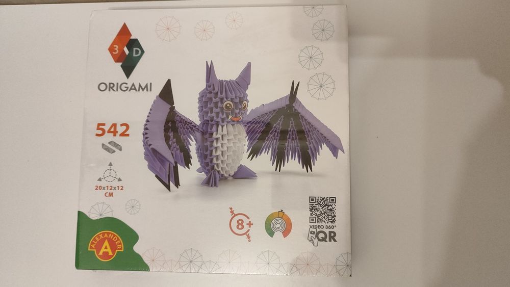 Origami 3D Nietoperz Alexander